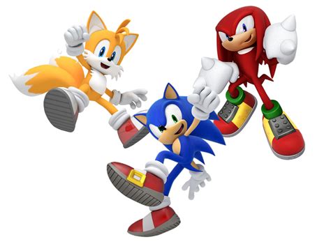 sonic tails and knuckles png.